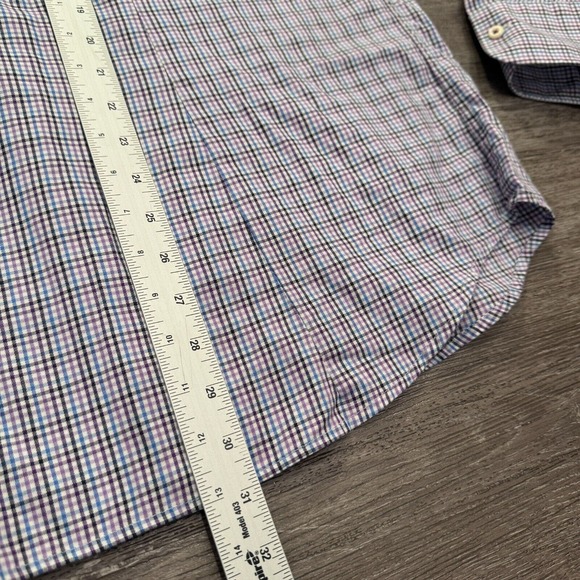 Peter Millar Shirt Mens Extra Large Plaid Casual Golf Adult Preppy‎ Classiccore - Picture 10 of 11